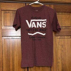 Vans Men's Burgundy Graphic Tee